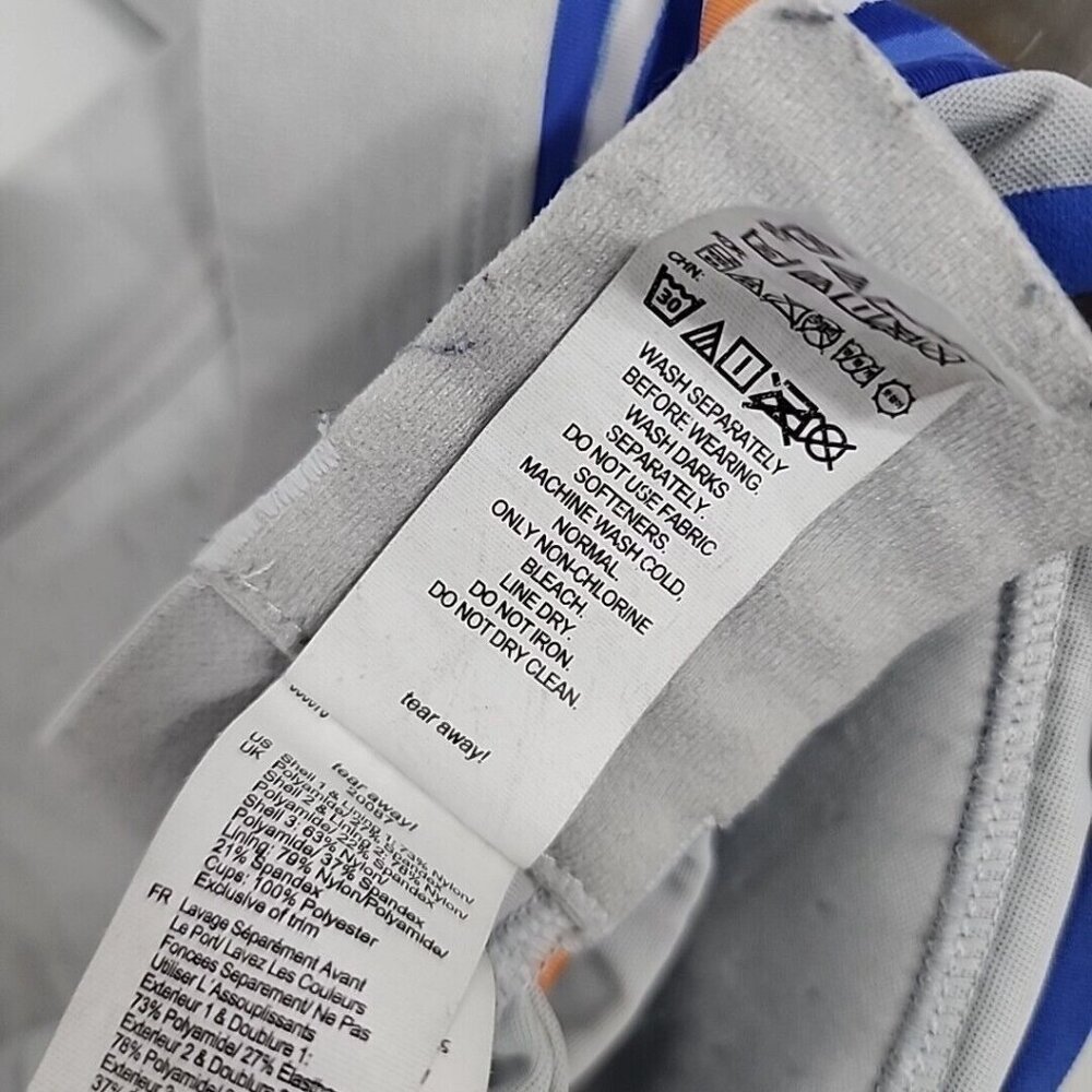 Brooks 350073 Dare Racerback DriLayer Sports Bra Gray Womens Size 38D Purple - Picture 7 of 8